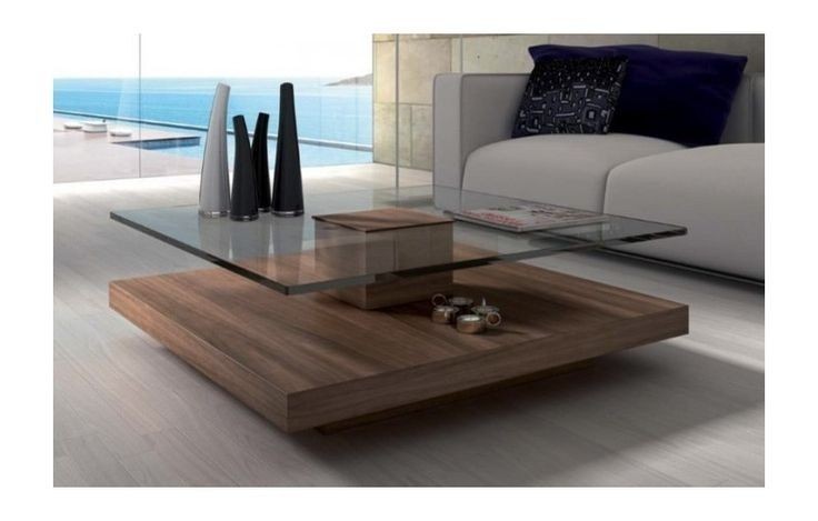 Table basse et vitrage